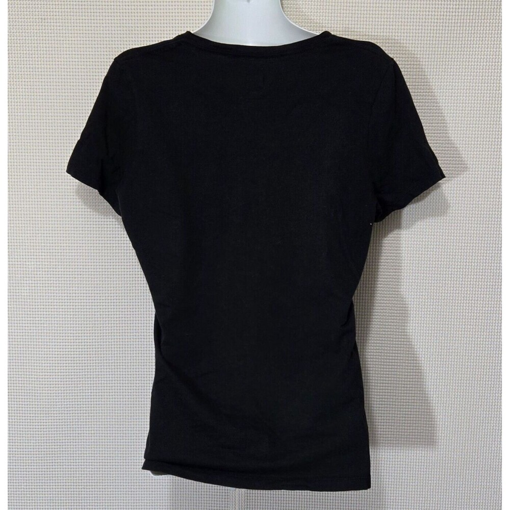 Las Vegas Raiders T-Shirt Womens Large Black Short Sleeve V Neck NFL Football - Picture 5 of 8